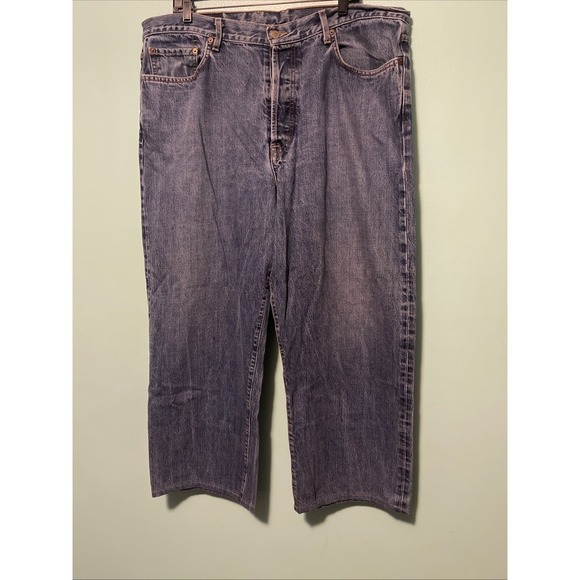 Lucky Brand Men's 40x27 Vintage Fitting Blue USA Made Button Fly - Picture 1 of 11